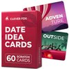 Clever Fox Date Idea Cards – 60 Scratch Off Card Deck with Date Night Ideas, Activities & Adventures – Couple Gifts for Him and Her
