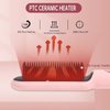 c, 30s Fast Heating, Hair Straightening Comb with LED Display, Anti-Scald & Auto-Shut Off Hair Straightening Iron (Pink)