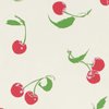 Gift Wrap - Cherries - Pink on Cream
