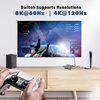 J-Tech Digital 8K HDMI 2.1 Mini Switch 2 in 1 Out 48Gbps 8K 60Hz 4K 120Hz HDR / HDR10 HDMI Switcher for Xbox PS5 BluRay with Auto Switch [JTECH-8KSW21]
