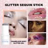 Mysense Blue Body Glitter Stick, Face and Hair Glitter Gel for Kids and Women, Singer Concert Outfits Festival Rave Accessories Glitter Makeup, Waterproof Sparkling Mermaid Glitter Face Paint