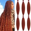 UPerfe Ginger Braiding Hair Extensions for Braids Kanekalon 350 Braiding Hair Pre Stretched Prestretched Braiding Hair Knotless Jumbo Colored Braiding Hair 26 inch 6 Bundles