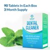 Vive Dental Night Guard Cleaner Tablets - Retainer & Denture Tabs for NightGuard, Mouthguard - Removeable Partial or Full False Teeth - Overnight, Antibacterial Cleanse Removes Stains, Plaque, Odor
