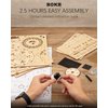 ROKR 3D Puzzles for Adults Orrery Music Box Wooden Model Building Set, DIY Wood Craft Kit Solar System Kit STEM Toys Gifts for Teens Boys/Girls Hobbies for Man/Woman
