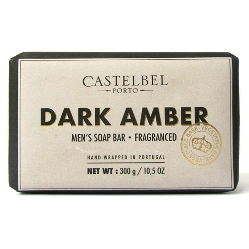 Castelbel Porto - Dark Amber - Fragranced Men's Soap Bar 10.5 Ounce.
