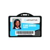ADVANTUS ID Card Holder, Horizontal, Holds up to 3-3/8 x 2-1/8" Card, 25 per Pack, Black (75656)