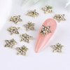 Butterfly Nail Charms Butterfly Star Nail Art Charms Metal Star Charms with Diamond Design 3D Butterflies Nail Supply Alloy Shiny Butterfly Star Nail Rhinestones Decoration for Women 20pcs