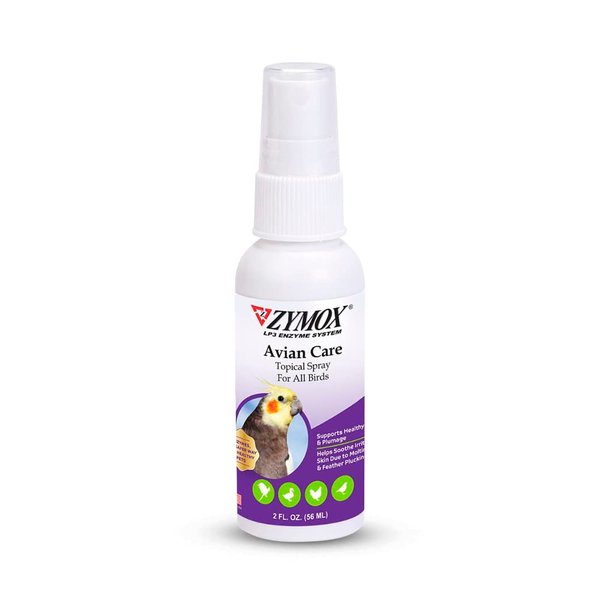 Zymox Avian Care Topical Spray for All Birds, 2 oz. – Soothes Irritated Skin & Supports Healthy Plumage for All Birds, Fowl & Poultry