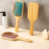Adevwair Hair Brush-Bamboo Wood Paddle Brush for Women Men Massaging Scalp Increase Hair Growth