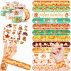 Cherisnowy 48 PCS Fox Party Favors 24PCS Tattoos Stickers 24PCS Slap Bracelets Wristbands Perfect for Fox Themed Birthday Baby Showers or Classroom Rewards Ideal Decor and Gifts for Girls and Boy