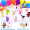 15 Pack Easter Eggs Filled Animal Finger Puppets Easter Basket Stuffers 3.3" Plastic Easter Eggs Fillers Bunny Chick Fidget Toys Surprise Eggs Easter Hunt for Kids Girls Boys Classroom Party Favor