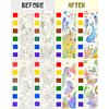 Vileafy Painting Kit for Kids Ages 4-8 Years Old, Paint Party Favors -Paint with Water Books for Toddlers -24PCS Pocket Watercolor Painting Bookmarks(24 Cards+24 Brushes)