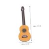EXCEART 4 Pcs Wooden Miniature Guitar Miniature Wooden Instrument Desktop Wooden Miniatures Micro Landscape Statue DIY Miniature Guitar 1:12 Dollhouse Guitar Electric Guitar Figure Bamboo