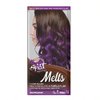 SPLAT MELTS COMPLETE KIT WITH BLEACH AND 2 SEMI-PERMANENT HAIR COLORS (Purple Plum & Milk Chocolate)