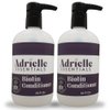 Black Canyon Home and Body Adrielle Essentials Irish Cream Scented Biotin Hair Conditioner, 16 Oz (2 Pack)