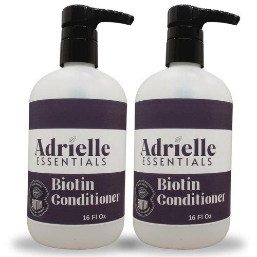 Black Canyon Home and Body Adrielle Essentials Irish Cream Scented Biotin Hair Conditioner, 16 Oz (2 Pack)