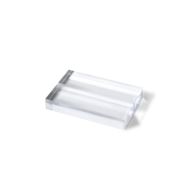 UNIQOOO 3" Clear Acrylic Stand |3mm Slot Wedding Sign Holders, Perfect for Wedding, Table Number, Exhibition, Office, Restaurant, Business, 20 Count