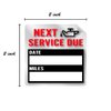 Oil Change Reminder Stickers / 250 Clear Window Labels / 2" x 2" Service Reminders/Made in The USA