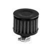 RASNONE 12mm Air Filter Cold Air Intake Filter Breather Turbo Vent Air Intake Filter Cleaner Black Universal for car and Motorcycle