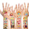 100th Day Of School Temporary Tattoos, 72 pcs Happy 100 Days of School Face Tattoos for Kids 100 Days Smarter Party Supplies, Hooray 100 Days Tattoo Stickers for 100Days Party Decoration, 100 Day of School Gift Bags Fillers