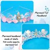 YARIEW Mermaid Crown Mermaid Costume Mermaid Tail Fish Scales Seashell Hair Accessories for Women and Girls Mermaid Headband Tiara Mermaid Birthday Party Decorations Halloween Prom Gifts…
