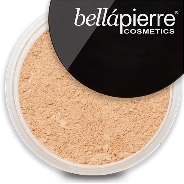 bellapierre Mineral Foundation SPF 15 - Loose Powder | Vegan & Cruelty Free | Full Coverage | Hypoallergenic & Safe for All Skin Types | Oil & Talc Free - 0.32 Oz - Latte