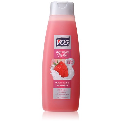Alberto V05 Moisture Milks Moisturizing Shampoo Strawberries & Cream, 15 Oz