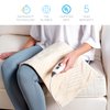 Pure Enrichment® PureRelief® Luxe Micromink Electric Heating Pad (12”x24”), 6 InstaHeat™ Settings, Ultra-Soft, Machine-Washable, Auto Shut-Off - for Temporary Pain Relief (Sand Waves Designer Print)