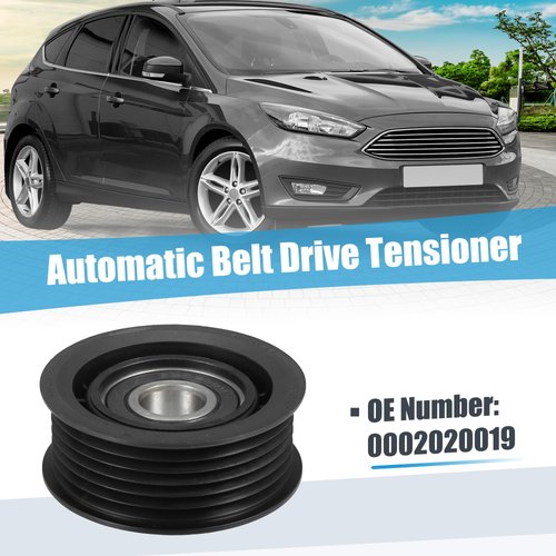 uxcell Drive Belt Tensioner Assembly Accessory Idler Pulley No.0002020019 for Mercedes-Benz E 320 1998-2004 Black Metal