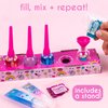 Just My Style Shimmer Pop Lip Gloss, Create 5 Lollipop-Shaped Lip Glosses, Includes Funnel, Empty Lip Gloss Containers, Sweet Lip Gloss Base, Body Glitter & More, DIY Lip Gloss, Multi (208316J)