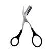 1PCS Black Professional Stainless Steel Eyebrow Grooming Shear Scissors with Plastic Comb(Detachable) Eyebrow Eyelash Hair Removal Shaper Shaping Tool Makeup Beauty Accessories for Men and Women