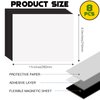Adhesive Magnetic Sheets for Letter Size 8.5x11 (Pack of 8),Magnet Sheets with Self-Stick Adhesive for Home/Classroom/Office,Easy Cut DIY Paper Craft Magnet
