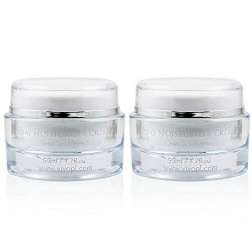 Vivo Per Lei Day Cream - Dead Sea Face Cream for Dull, Dry Skin - Moisturizing Day Cream with Shea Butter - Non Greasy Day Moisturizer - Hydrating Face Cream for Women (Pack of 2)