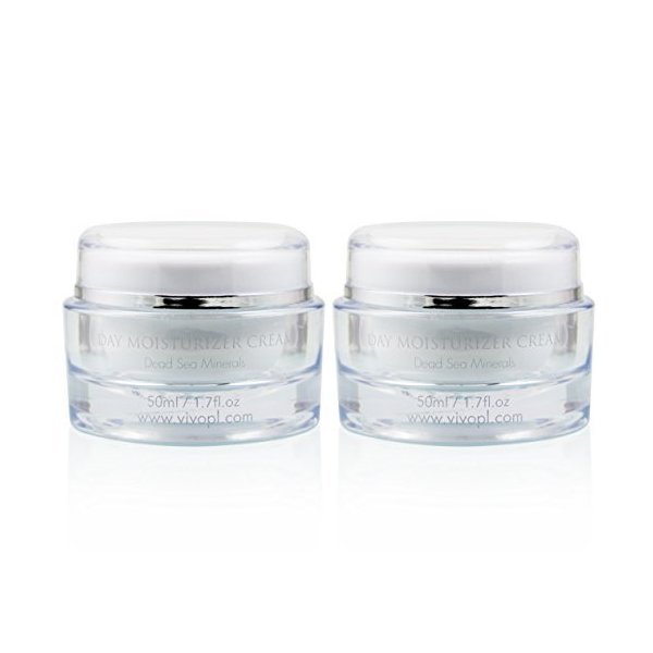 Vivo Per Lei Day Cream - Dead Sea Face Cream for Dull, Dry Skin - Moisturizing Day Cream with Shea Butter - Non Greasy Day Moisturizer - Hydrating Face Cream for Women (Pack of 2)