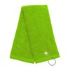 NEON Lime Green 100% Cotton Golf Towel Tri-Fold with Grommet & Hook for Golf Bag