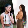 1008 Pcs Hair Beads Kit for Girls and Kids Hair Braids, 500Pcs 9x6mm Pony Beads, 500Pcs Mini Elastic Rubber Bands, 5Pcs Quick Beaders, 1Pcs Rattail Comb and 2Pcs Duckbill Clips