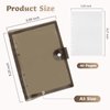 NOCAFI Reusable Sticker Book Collecting Album A5 Storage Organizer Binder Collection Notebook with 40 Sheets Blank Release Paper (Black)