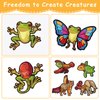 134Pcs Cryptid Construction Kit Animals Fridge Magnets for Kid Creature Creation Magnetic Toys for Toddlers Educational Monster Refrigerator Magnets for Whiteboard Baby Children Gift Learning Toy