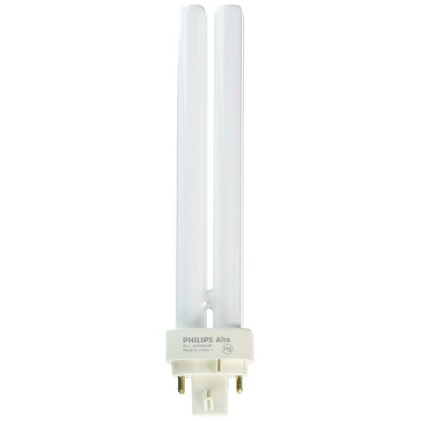 Philips Alto PL-C Energy Saver Compact Fluorescent Light Bulb: 1800-Lumen, 3500-Kelvin, 26-Watt, 4-Pin G24-3 Base, Daylight