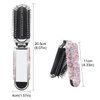 Owemtao Bling Travel Hair Brush Portable Folding Hair Brush with Mirror,Rhinestone Folding Pocket Hair Brush Mini Compact Hair Comb Collapsible Pocket Brush for Women (Pink)