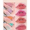 3Pcs Hydrating Lip Glow Oil, Moisturizing Lip Oil Gloss Transparent Toot Lip Oil, Non-sticky Plumping Lip Oil Tinted Clear Lip Gloss, Nourishing Repairing Reducing Lip Lines Lip Product for Girl-Set A