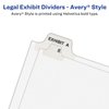 Avery Legal Exhibit Tab Dividers, Tab Title: 9, White, Letter, 25/Pack (11919)