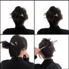Hair Chopsticks,Comics Chinese Style Hair Pin Cute Hair Sticks for Bun with Tassel Red Gem Hair Accessories for Women Girls Long Hair,Style3 One Size