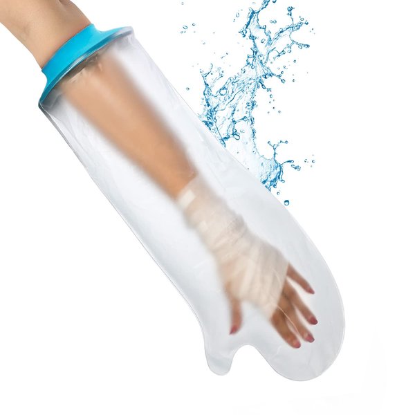 Cast Covers for Shower Arm Waterproof Adult Soft Comfortable Watertight Seal Keep Wounds Dry,Bath,Bandage Protector Cover Broken Hand,Wrist,Finger,Elbow Reusable