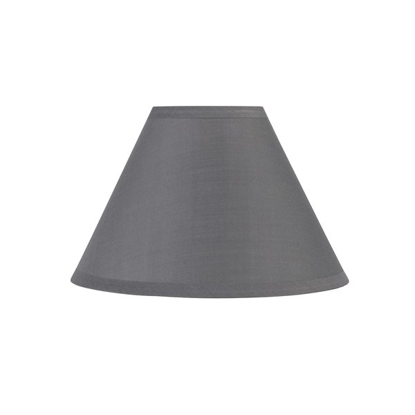 Aspen Creative 55002, Empire Uno Lamp Shade, Dark Gray, 4" Top x 10" Bottom x 7" Slant Height, Slip UNO 33mm