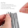 AWAYTR 10 Yards Sewing Fringe Trim - 4in Wide Tassel for DIY Craft Clothing and Dress Decoration (Black, 4 Inches Wide)