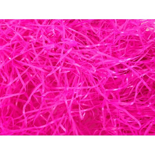 3 Pack of Pink Reusable Shredded Plastic Easter Basket Grass Bags Bundle 255g Total Party Accessory Lot