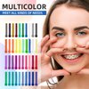 Orthodontic Ligature Ties Braces Color Bands 1040 PCS, Annhua ​Dental Orthodontic Elastomeric O-Rings Braces Rubber Bands for Braces Brackets