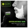Gillette Labs Mens Razor with Exfoliating Bar, Shaving Kit for Men, Includes 1 Handle, 2 Razor Blade Refills, 1 Premium Magnetic Stand, Black and Gold, Razor for men