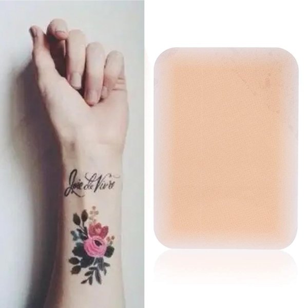 6 PCS Tattoo Cover Up Tape, Waterproof Ultra Thin Patch Pads Concealer Body Leg Bruise Stretch Scar Dark Spots Vitiligo Skin Makeup Tone Concealer Sticker, Ultra Thin Patch for Scar (1 Package of 6)
